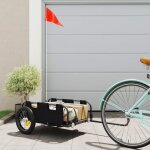 Vidaxl remorque de vélo noir tissu oxford et fer chariot de vélo chariot de vélo remorque de vélo pour ... Vidaxl remorque de vélo noir tissu oxford et fer chariot de vélo chariot de vélo remorque de vélo pour ...