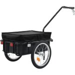 Vidaxl remorque de vlo chariot  main chariot de transport remorque de bicyclette remorque  bagages ...