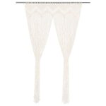 Vidaxl rideau en macram 140x240 cm coton