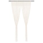 Vidaxl rideau en macram� 140x240 cm coton