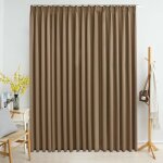 Rideau occultant - vidaxl - taupe - 290x245 cm - polyester - lavable en machine