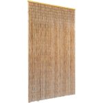 Vidaxl rideau de porte contre insectes bambou 120 x 220 cm
