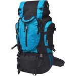 Vidaxl sac � dos de randonn�e xxl 75 l noir et bleu