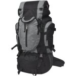 Vidaxl sac � dos de randonn�e xxl 75 l noir et gris