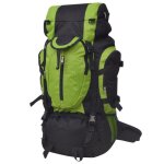 Vidaxl sac � dos de randonn�e xxl 75 l noir et vert