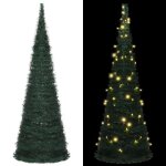Vidaxl sapin de no�l artificiel pr� - �clair� avec guirlandes arbre de no�l avec led d�coration de vacances ...