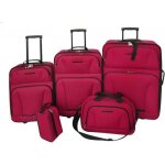Vidaxl set de valises rouges 5 pices