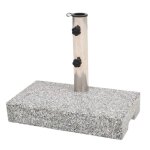Vidaxl socle de parasol granite rectangulaire 25 kg