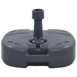 Vidaxl socle de parasol portable gris rempli de sable - eau