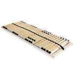 Vidaxl sommier  lattes avec 28 lattes 7 zones 70 x 200 cm