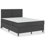 Vidaxl sommier tapissier gris tissu 180 x 200 cm