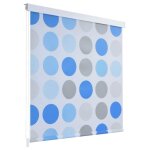 Vidaxl store roulant de douche 80x240 cm cercle rideaux douche salle de bain 142853