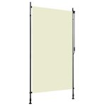 Vidaxl store roulant dextrieur ombre de balcon jardin vranda pergola terrasse rsistant aux uv et  ...