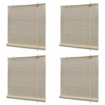 Vidaxl stores � rouleau bambou naturel 4 pcs 120 x 160 cm