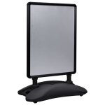 Vidaxl support daffiche a1 � base deau noir alliage daluminium