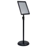 Vidaxl support daffiche a4 sur pied noir alliage daluminium