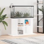 Vidaxl support pour aquarium blanc 100x40x60 cm bois d?ingnierie meuble pour aquarium avec rangement ...