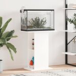 Vidaxl meuble pour aquarium blanc 605x36x725 cm bois d?ingnierie armoire pour aquarium avec rangement ...