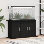 Vidaxl support pour aquarium noir 101x41x58 cm bois d?ingnierie meuble pour aquarium avec rangement ...