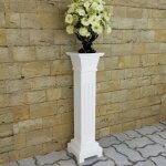 Vidaxl support pilier classique carr� pour plantes mdf