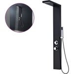 Vidaxl syst�me de panneau de douche aluminium mat noir