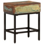 Vidaxl table dappoint 40x30x51 cm bois massif de r�cup�ration 338473