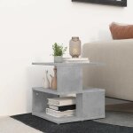Vidaxl table dappoint gris béton 40x40x40 cm aggloméré Vidaxl table dappoint gris béton 40x40x40 cm aggloméré