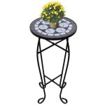 Vidaxl table dappoint mosaque noir et blanc 41129