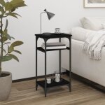 Vidaxl table dappoint noir 40x30x75 cm bois ding�nierie 825797