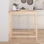 Vidaxl table de bar 100x50x110 cm bois massif de pin 833265