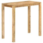 Vidaxl table de bar 112x55x108 cm bois de manguier massif 350317 Vidaxl table de bar 112x55x108 cm bois de manguier massif 350317