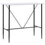 Vidaxl table de bar blanc 120 x 60 x 110 cm mdf Vidaxl table de bar blanc 120 x 60 x 110 cm mdf