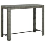 Vidaxl table de bar de jardin table de patio table de terrasse meuble de jardin extrieur cuisine arrire ...