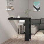 Vidaxl table de bar murale noir 102x45x1035 cm bois dingénierie 811782 Vidaxl table de bar murale noir 102x45x1035 cm bois dingénierie 811782