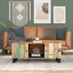 Vidaxl table basse 100x54x40 cm bois de r�cup�ration et ding�nierie 351952