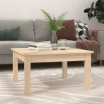 Vidaxl table basse 55x55x30 cm bois massif de pin 814229