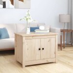 Vidaxl table basse 71x49x55 cm bois massif de pin 820926