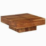 Vidaxl table basse 80x80x30 cm bois dacacia massif 246250