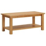 Vidaxl table basse 90x45x40 cm bois de ch�ne massif