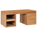 Vidaxl table basse 90x50x40 cm bois de teck massif Vidaxl table basse 90x50x40 cm bois de teck massif
