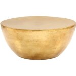 Vidaxl table basse aluminium martel� 70 x 30 cm laiton