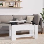 Vidaxl table basse blanc 101x49x52 cm bois dingénierie 809701 Vidaxl table basse blanc 101x49x52 cm bois dingénierie 809701