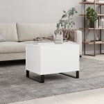 Vidaxl table basse blanc 60x445x45 cm bois dingnierie 830956
