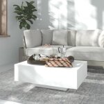 Vidaxl table basse blanc 85x55x31 cm aggloméré Vidaxl table basse blanc 85x55x31 cm aggloméré