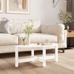 Vidaxl table basse blanc 87x48x35 cm bois massif de pin 822323 Vidaxl table basse blanc 87x48x35 cm bois massif de pin 822323