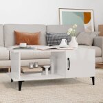 Vidaxl table basse blanc brillant 90x50x40 cm bois dingénierie 812759 Vidaxl table basse blanc brillant 90x50x40 cm bois dingénierie 812759