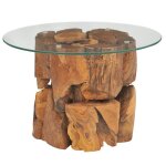 Vidaxl table basse bois flottant de teck massif 60 cm Vidaxl table basse bois flottant de teck massif 60 cm
