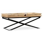Vidaxl table basse bois de manguier massif 110 x 55 x 42 cm