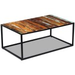Vidaxl table basse bois de récupération massif 100 x 60 x 40 cm Vidaxl table basse bois de récupération massif 100 x 60 x 40 cm