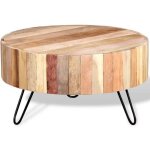 Vidaxl table basse bois de rcupration massif
